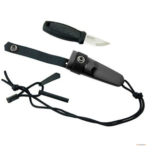 Morakniv Eldris Neck Knife Black, Fire Starter Kit 12629